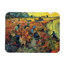 Van Gogh - Red Vineyards At Arles Flexible Magnet
