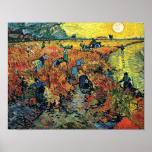 Van Gogh - Red Vineyards At Arles Print