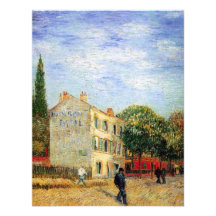 Van Gogh ; Restaurant de Rispal chez Asnieres Invitation