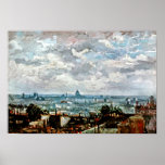 Van Gogh Roofs Of Paris Poster