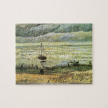 van Gogh - Scheveningen beach in stormy weather Jigsaw Puzzles