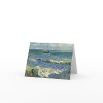 Van Gogh Seascape at Saintes-Maries Greeting Card
