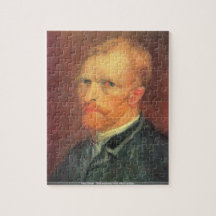 van Gogh - Self-portrait with white collar Puzzle