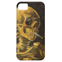 Van Gogh Skull with Burning Cigarette iPhone 5 Case