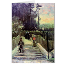 Van Gogh - Sloping Path In Montmartre Cards
