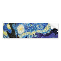 van gogh starry night 1889 bumper sticker