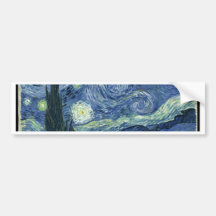 Van  Gogh Starry Night Bumper Stickers