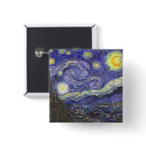 Van Gogh Starry Night Pin