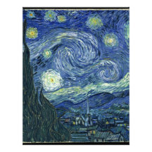Van  Gogh Starry Night Letterhead Design