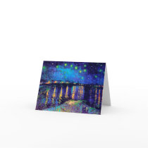 Van Gogh Starry Night over the Rhone Cards
