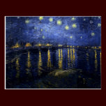Van Gogh Starry Night Over the Rhone Fine Art postcards