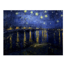 Van Gogh Starry Night Over the Rhone Fine Art Postcards