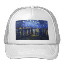 Van Gogh Starry Night Over The Rhone Hat