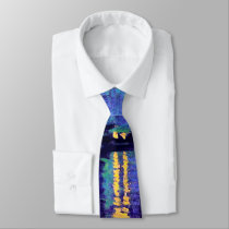 Van Gogh Starry Night over the Rhone Neck Ties