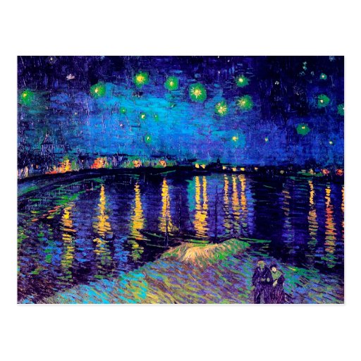 Van Gogh Starry Night Rhone Fine Vintage Post Cards