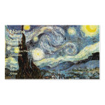Van Gogh Starry Night, Vintage Fine Art Business Cards
