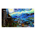 Van Gogh Starry Night Vintage Fine Art Business Card Template