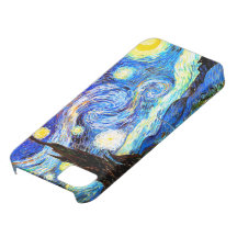 Van Gogh Starry Night, Vintage Fine Art iPhone 5 Covers