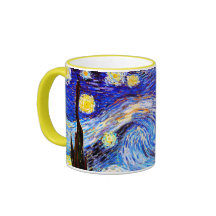 Van Gogh Starry Night, Vintage Fine Art Mug