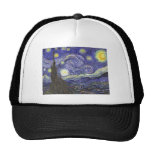 Van Gogh Starry Night, Vintage Post Impressionism Trucker Hat