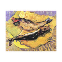 Van Gogh - Still Life Bloaters (Herring) Gallery Wrapped Canvas