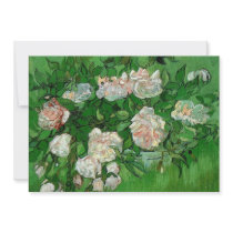 Van Gogh; Still Life: Pink Roses Personalized Announcement
