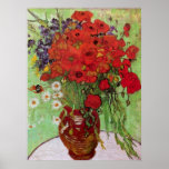Van Gogh; Still Life: Red Poppies and Daisies Posters