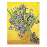 Van Gogh Still Life Vase, Irises (F678) Fine Art Post Card