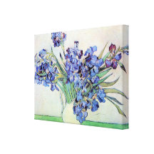 Van Gogh Still Life: Vase with Irises Stretched Canvas Prints