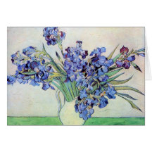 Van Gogh Still Life: Vase with Irises Cards