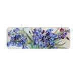 Van Gogh Still Life: Vase with Irises Return Address Label