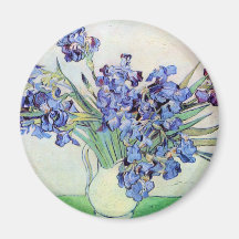 Van Gogh Still Life: Vase with Irises Refrigerator Magnets