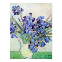 Van Gogh Still Life: Vase with Irises Post Card