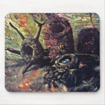 Van Gogh - Still Life With Birds Nests Mousepad