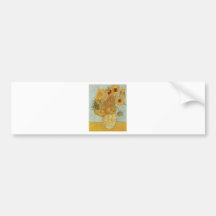 Van Gogh Sunflowers Bumper Sticker