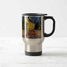 Van Gogh ; Terrasse de café la nuit, beaux-arts vi Tasse