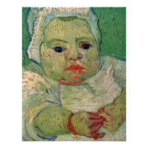 Van Gogh; The Baby Marcelle Roulin Invitation