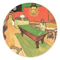 Van Gogh - The Night Cafe Round Sticker