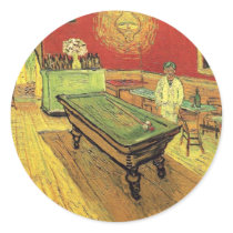 Van Gogh - The Night Cafe Round Sticker