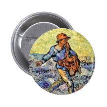 Van Gogh - The Sower Pinback Buttons