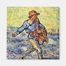 Van Gogh - The Sower Refrigerator Magnets