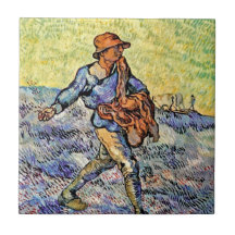 Van Gogh - The Sower Tile