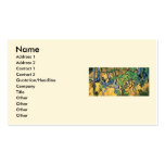 Van Gogh Tree Roots and Trunks, Vintage Fine Art Business Card