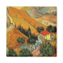 Van Gogh Valley with Ploughman Refrigerator Magnets