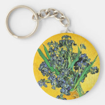 Van Gogh Vase With Irises Keychain