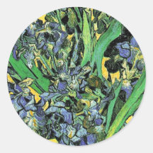 Van Gogh Vase With Irises Sticker