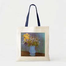 Van Gogh; Vase with Lilacs, Daisies and Anemones Tote Bag
