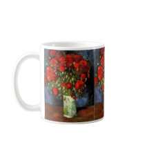Van Gogh; Vase with Red Poppies Coffee Mugs