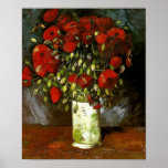 Van Gogh Vase With Red Poppies Print