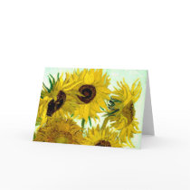 Van Gogh: Vase with Twelve Sunflowers Greeting Card
